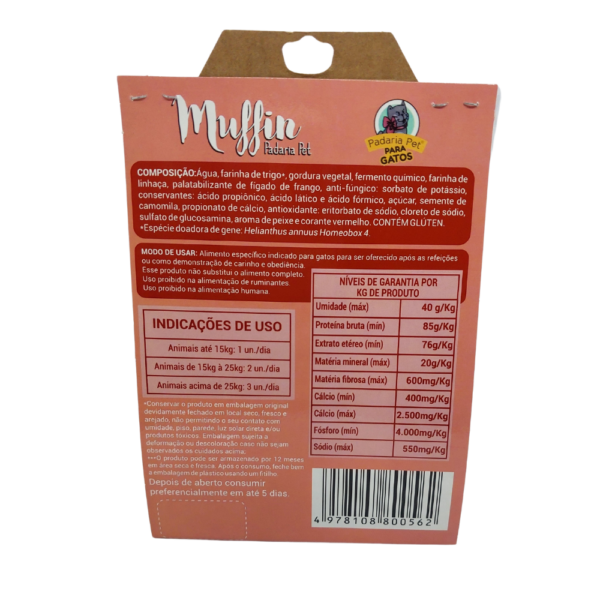 MUFFIN SABOR SALMÃO PARA GATOS PESO LIQ.: 30 g - Image 2