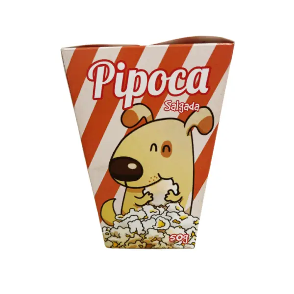 PIPOCA SALGADA PARA CÃES SABOR PICANHA C/ ARROZ PESO LIQ.: 50 g