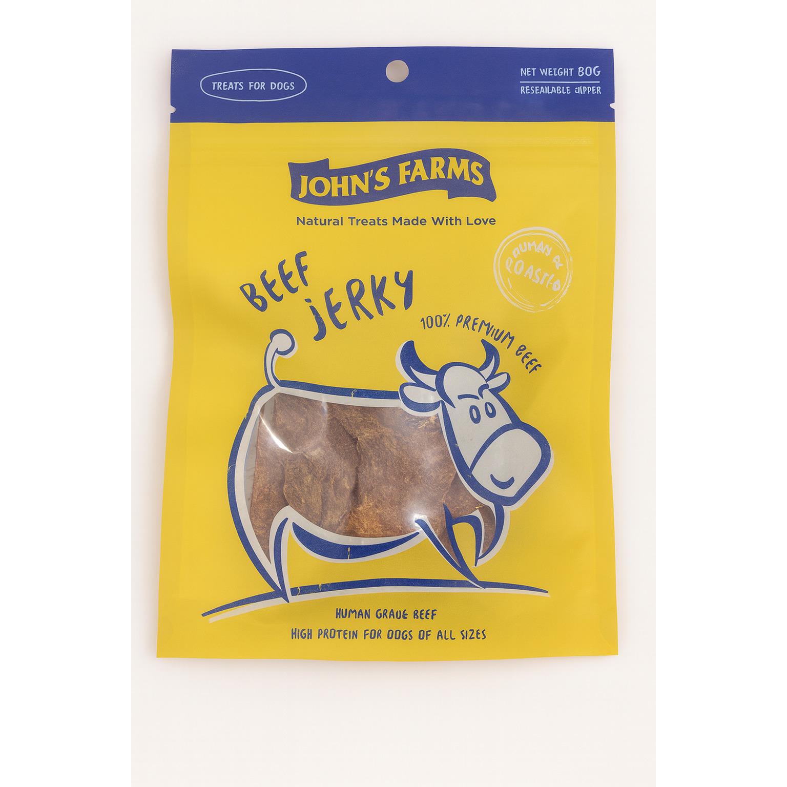 FILEZINHO DE CARNE BOVINA DESIDRTADA - 80g - JOHNS FARMS